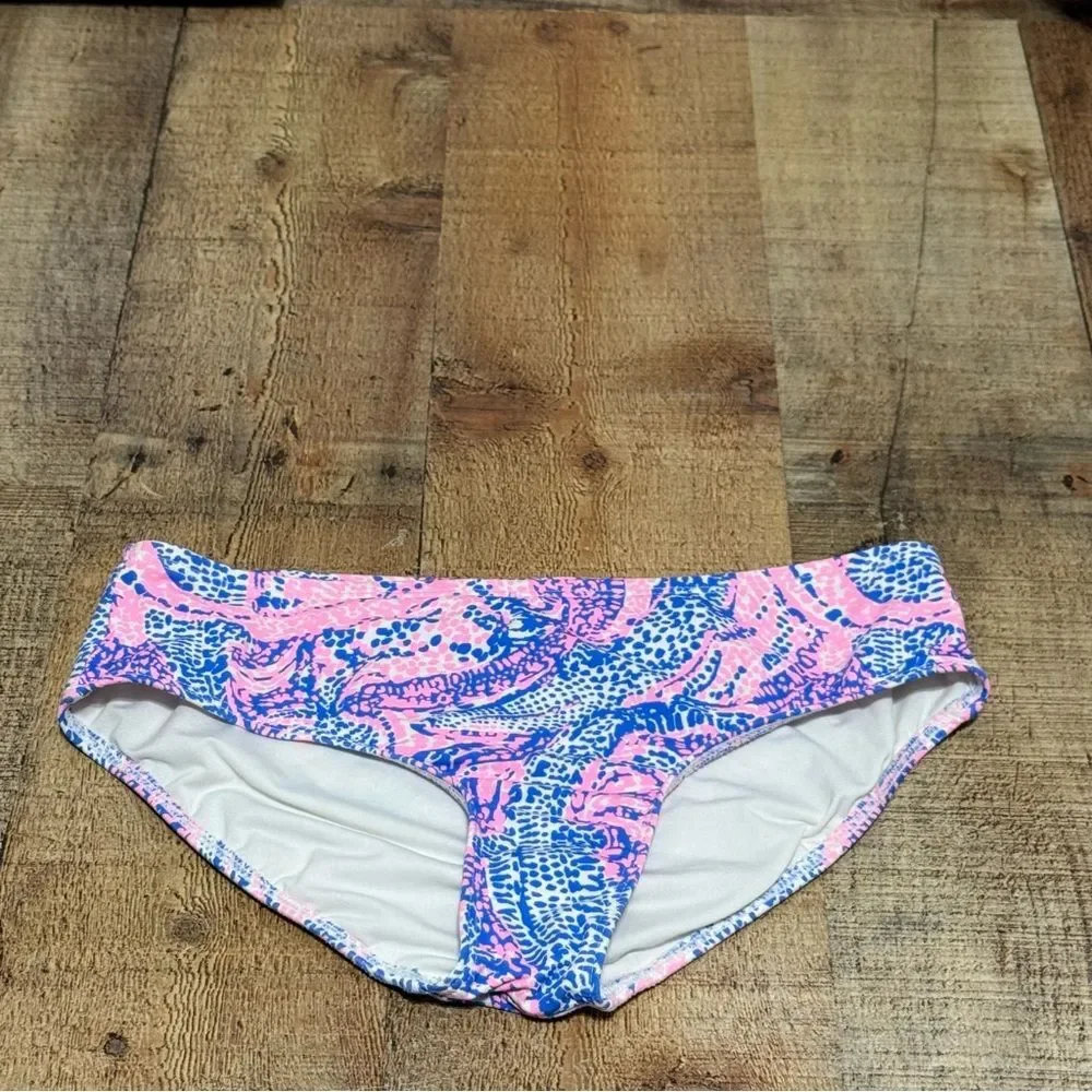 Lilly Pulitzer girls gator print bikini swim bottom Size 10